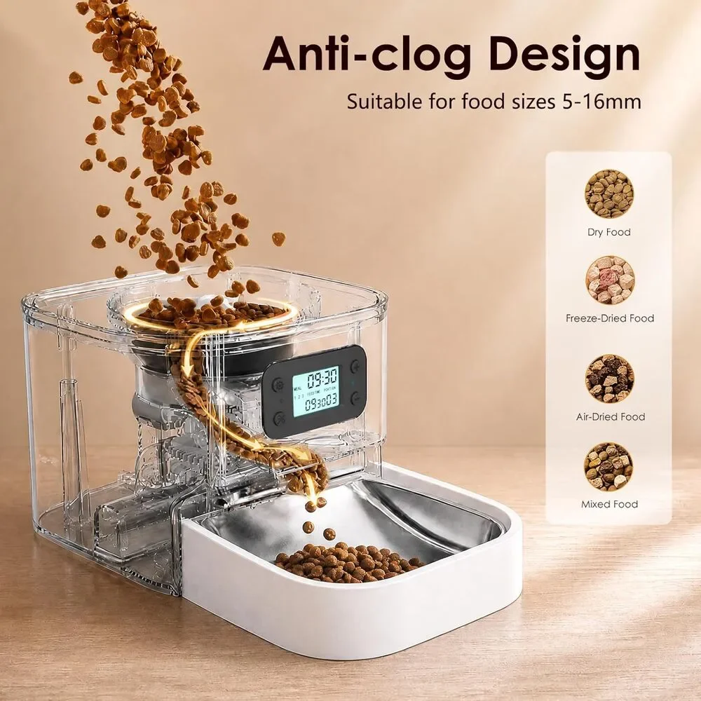 TYM Automatic Cat Feeder, 7L Large Capacity Cat Food Dispenser